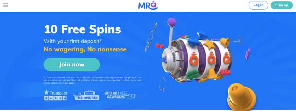 MrQ casino welcome